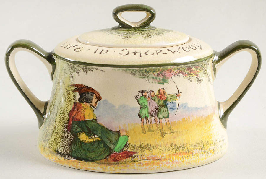 Under The Greenwood Tree Sugar Bowl & Lid by Royal Doulton-1