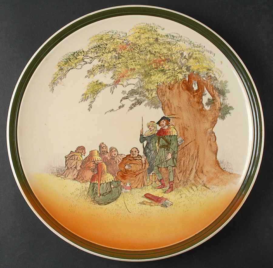 Under The Greenwood Tree 13" Wall Plate by Royal Doulton-1