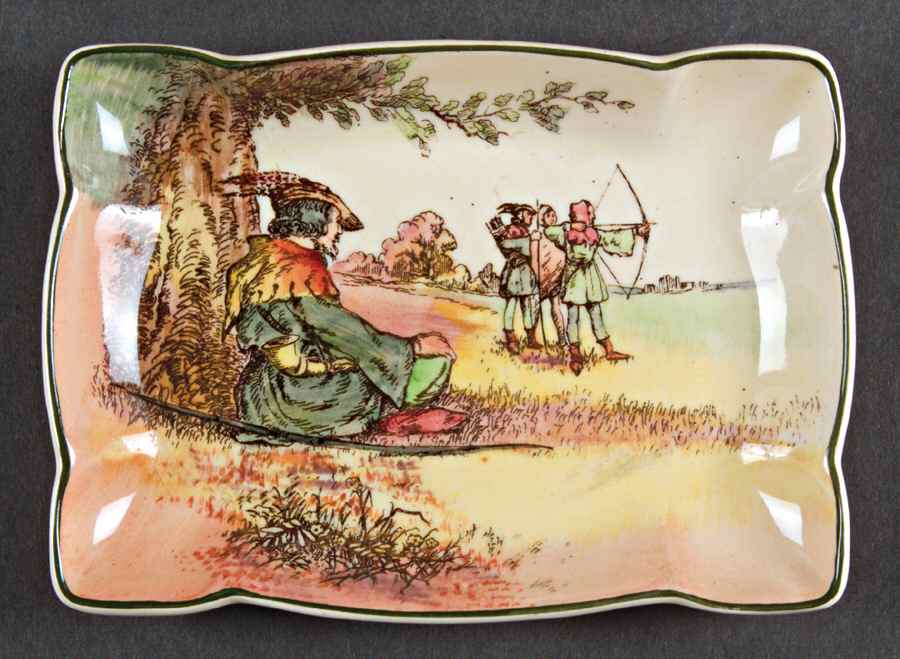 Under The Greenwood Tree Silver Tray by Royal Doulton-1