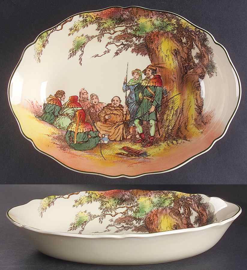 Under The Greenwood Tree 11" Oval Vegetable Bowl by Royal Doulton-1
