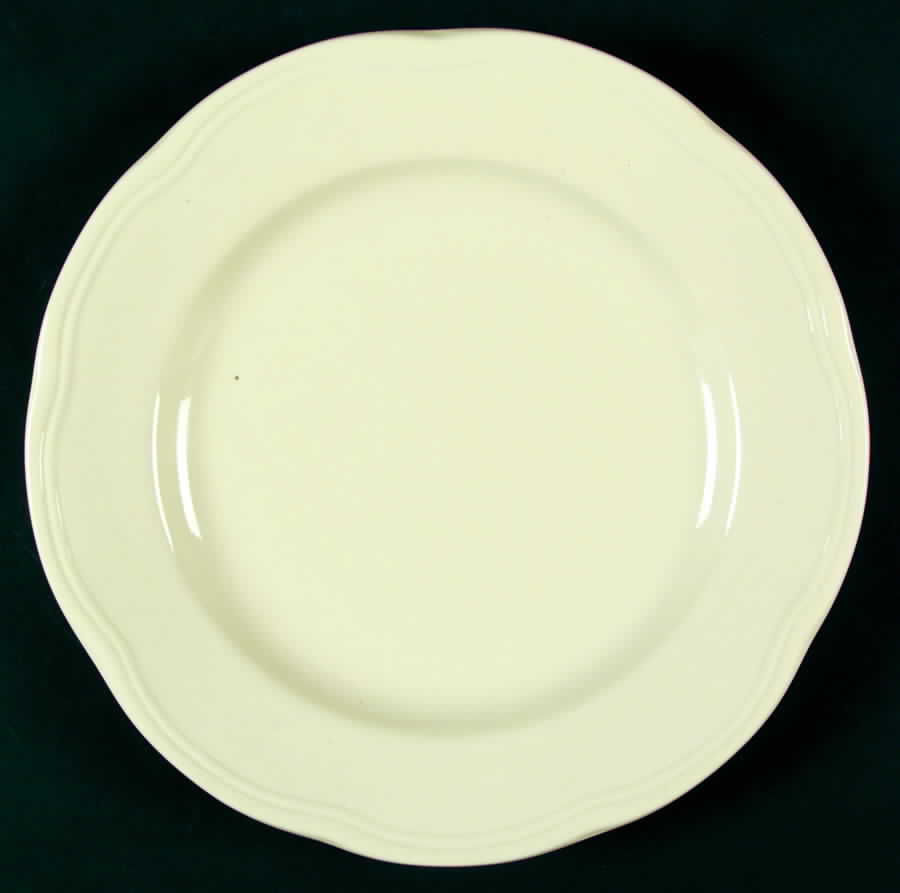 Baroque Cream Dinner Plate by Retroneu-1