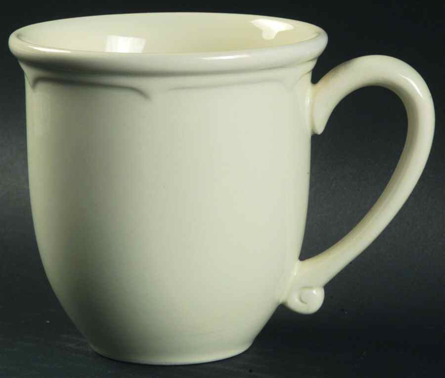 Baroque Cream Mug by Retroneu-1