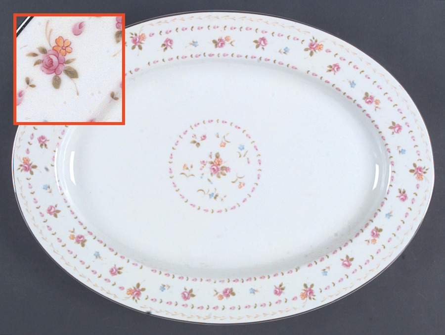 RCW10 14" Oval Serving Platter by Royal Crown (Japan)-1