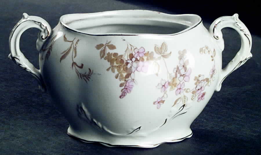 Watteau Sugar Bowl No Lid by Ridgway (Ridgways)-1