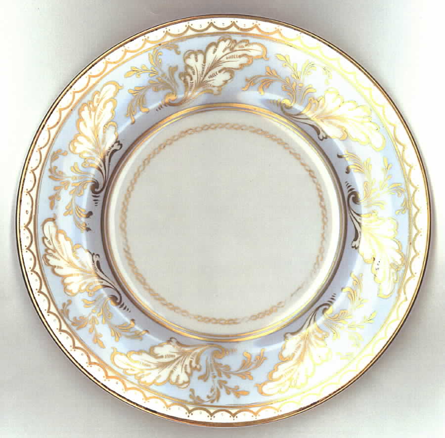 RW45 Light Blue Bread & Butter Plate by Royal Worcester-1