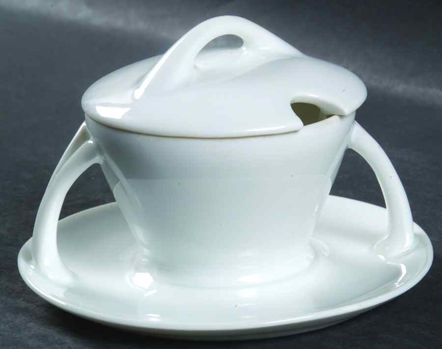 Botticelli Mustard with Lid & Attached Underplate by Rosenthal - Continental-1