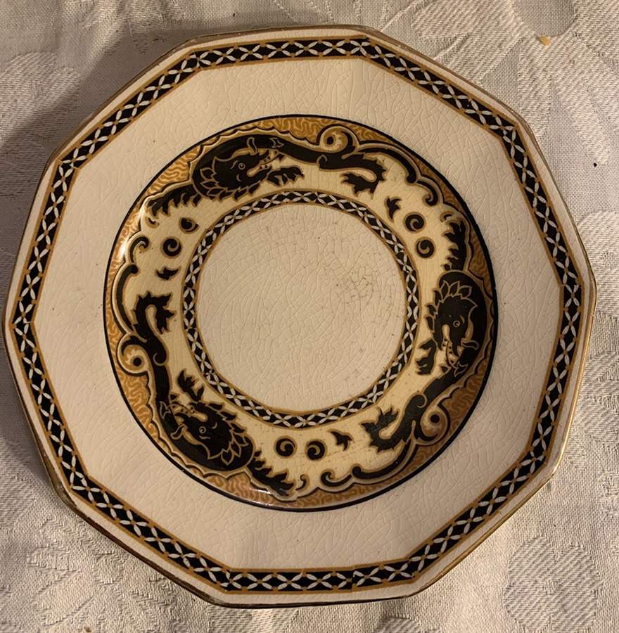 Ming (Black) Bread & Butter Plate by Royal Winton-1