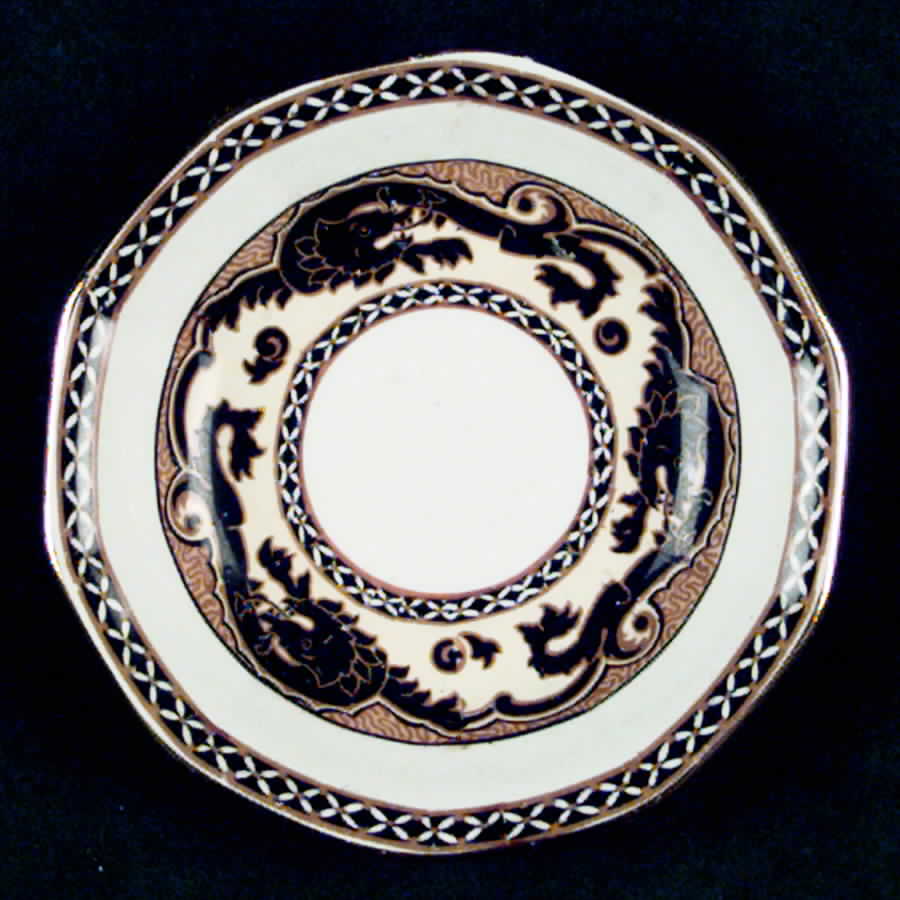 Ming (Black) Fruit/Dessert (Sauce) Bowl by Royal Winton-1