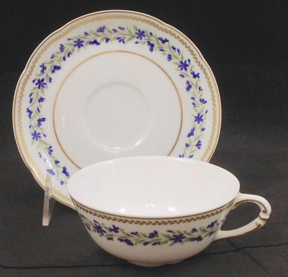 Barbeaux Flat Cup & Saucer Set by Royale (France)-1