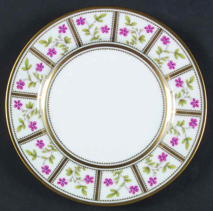 Roseraie Bread & Butter Plate by Royale (France)-1