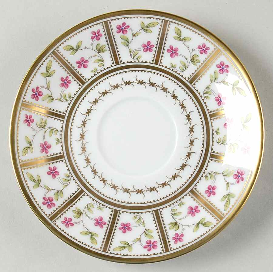 Roseraie Saucer for Flat Cup by Royale (France)-1