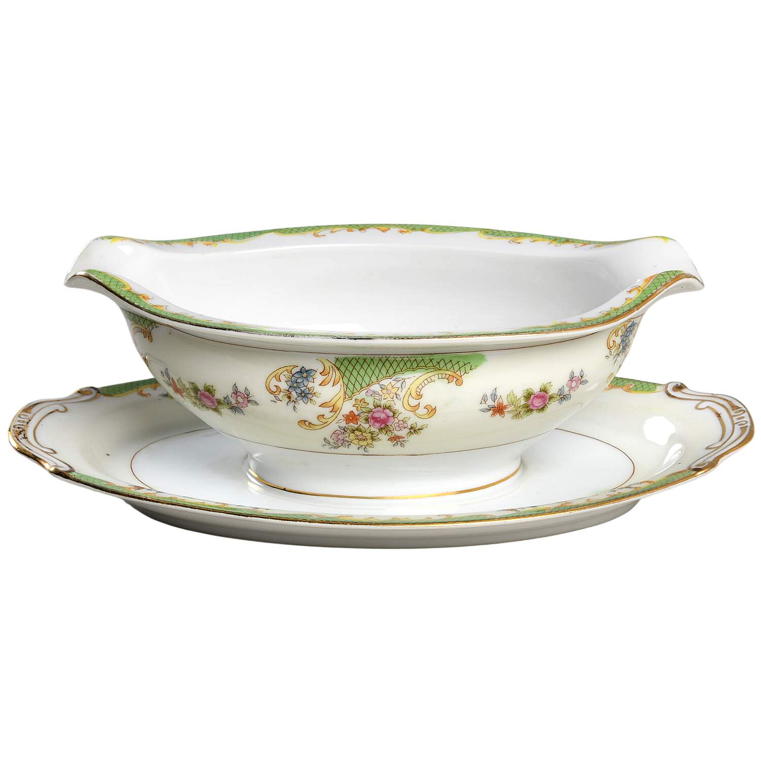 RSY14 Gravy Boat with Attached Underplate by Royal Sealy-1