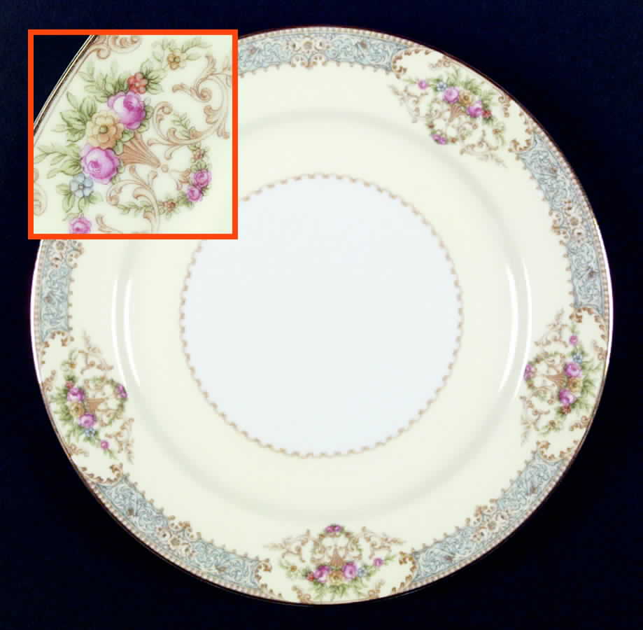 RO72 Dinner Plate by Rose (Japan)-1