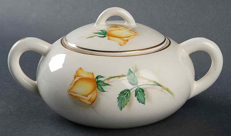 Radiant Rose Sugar Bowl & Lid by Royal Monarch-1