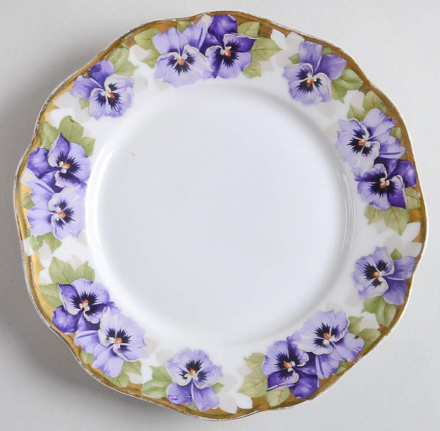 Chrysantheme (Purple Flowers) Bread & Butter Plate by Rosenthal - Continental-1