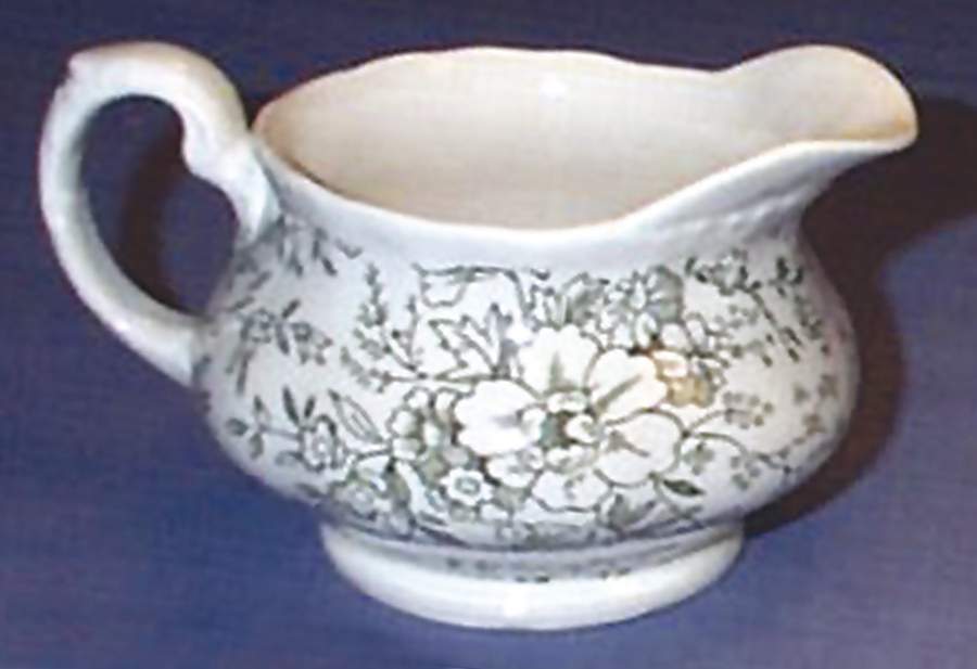 Rosemarie Green Creamer by Royal Tudor-1