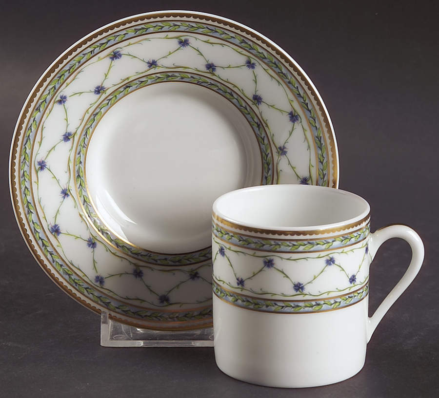 Allee Royale Flat Demitasse Cup & Saucer Set by Raynaud-1