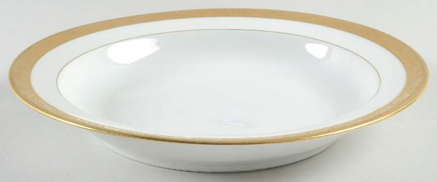 Ambassador Gold (White) 9" Individual Pasta Bowl by Raynaud-1