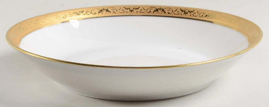 Ambassador Gold (White) Coupe Soup Bowl by Raynaud-1