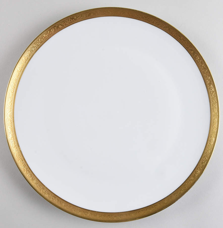 Ambassador Gold (White) Cake Plate by Raynaud-1