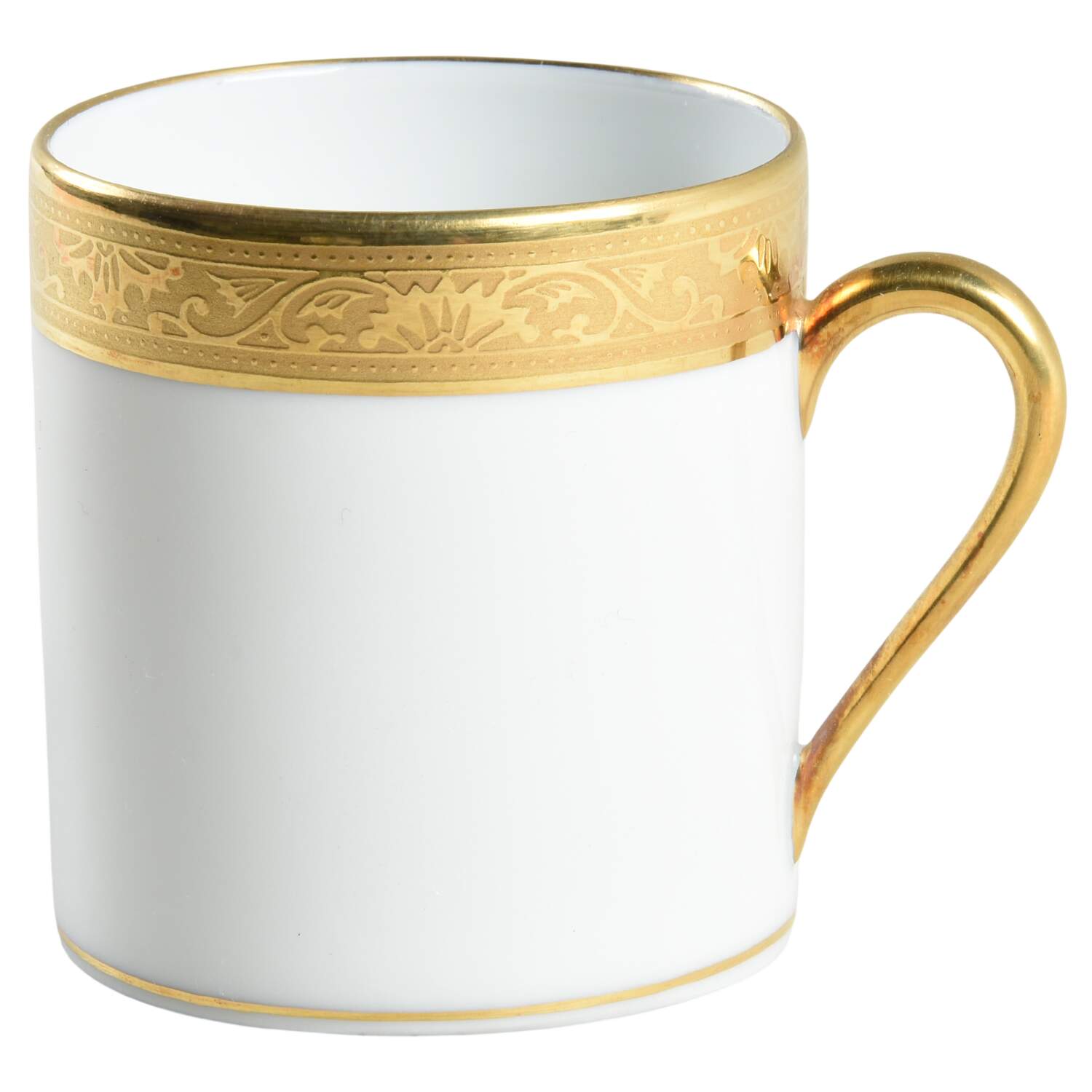 Ambassador Gold (White) Flat Demitasse Cup by Raynaud-1