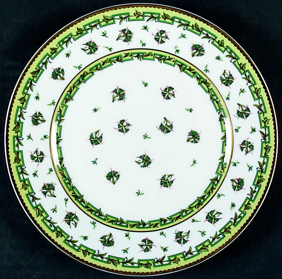 Bougainville Green Salad Plate by Raynaud-1