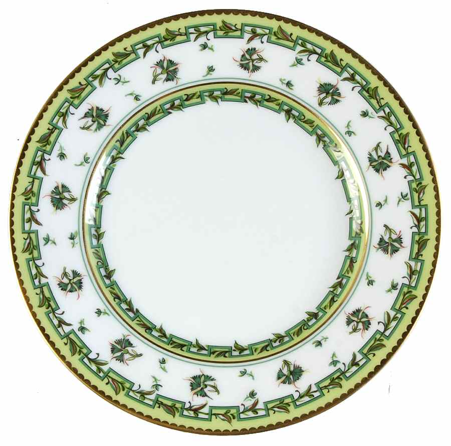 Bougainville Green Bread & Butter Plate by Raynaud-1