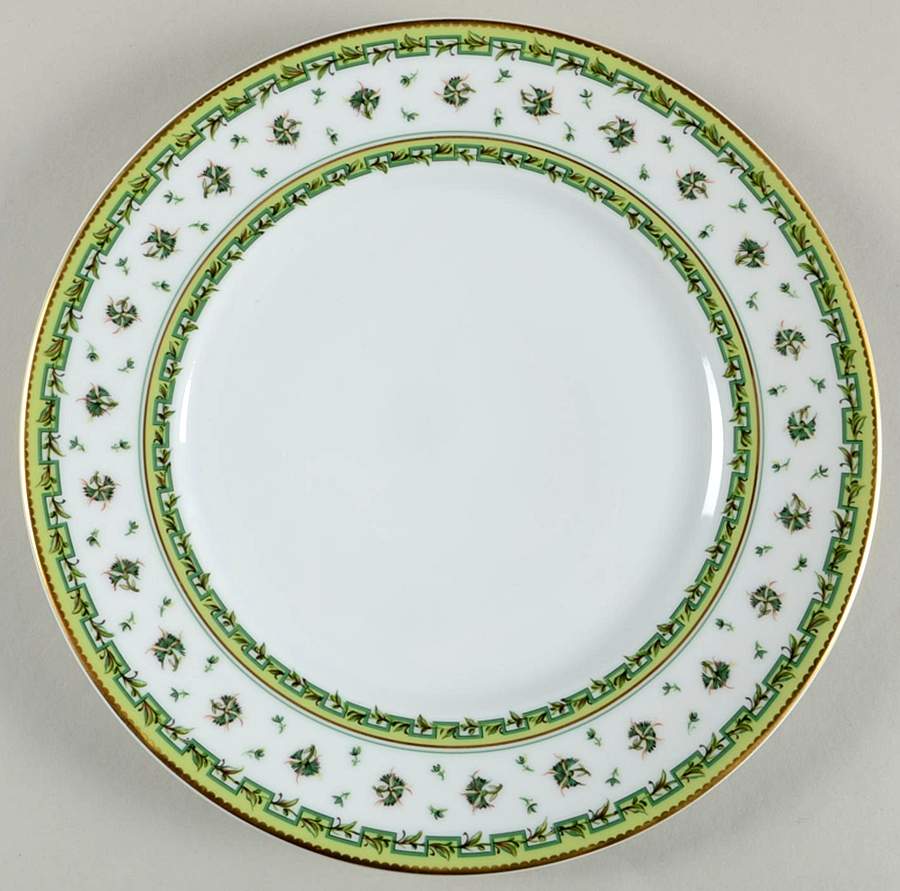 Bougainville Green Large Dinner Plate by Raynaud-1