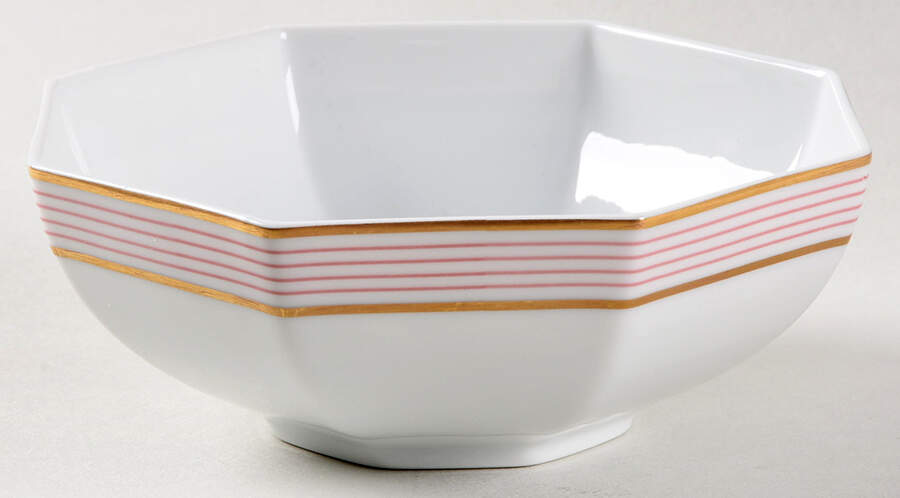 Crinoline Pink 5" Octagonal Serving Bowl by Raynaud-1