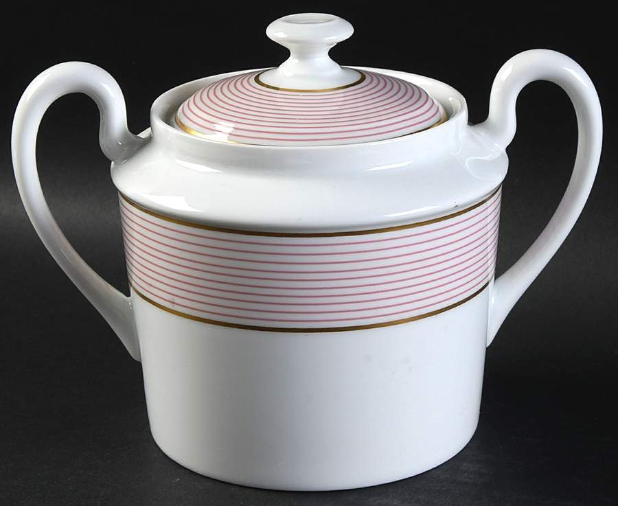 Crinoline Pink Oversize Sugar Bowl & Lid by Raynaud-1