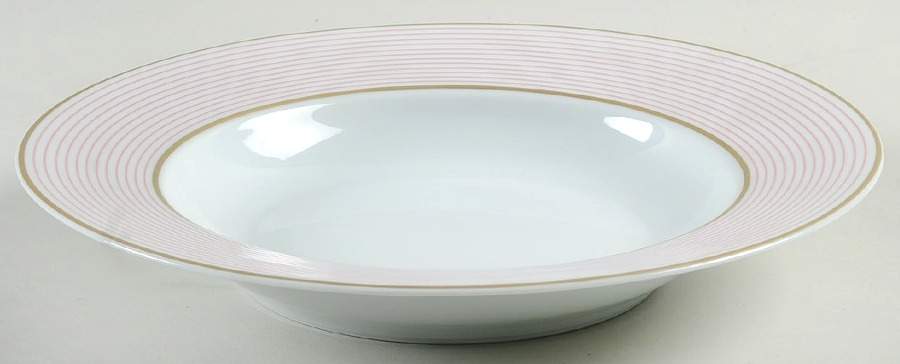 Crinoline Pink Large Rim Soup Bowl by Raynaud-1