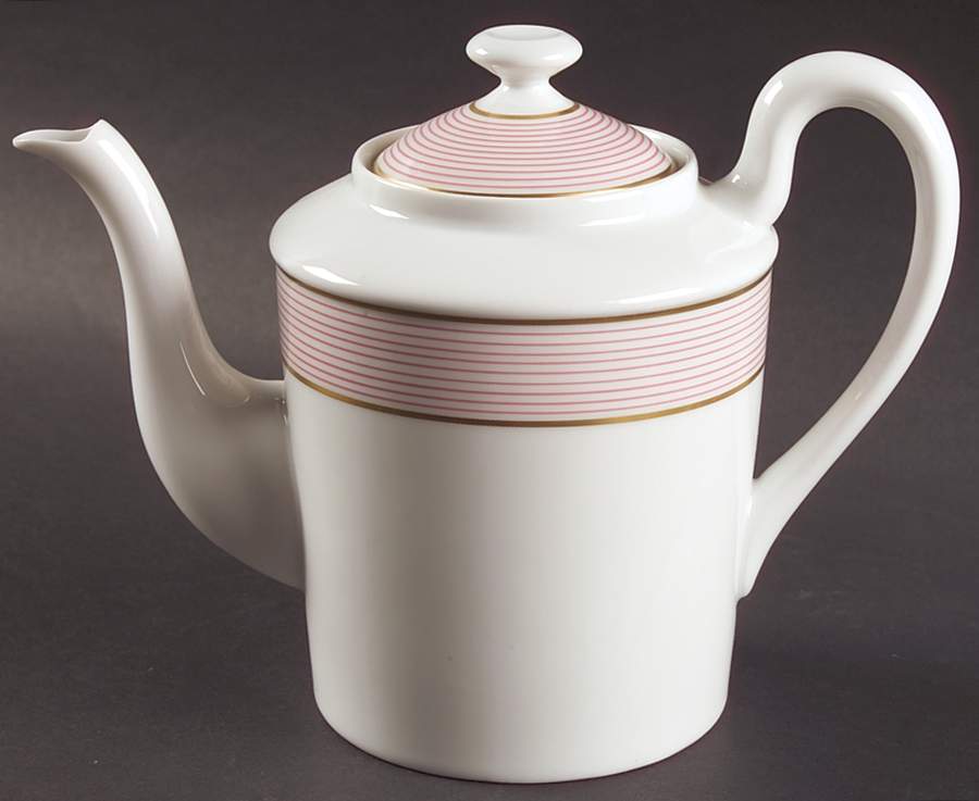 Crinoline Pink Coffee Pot & Lid by Raynaud-1