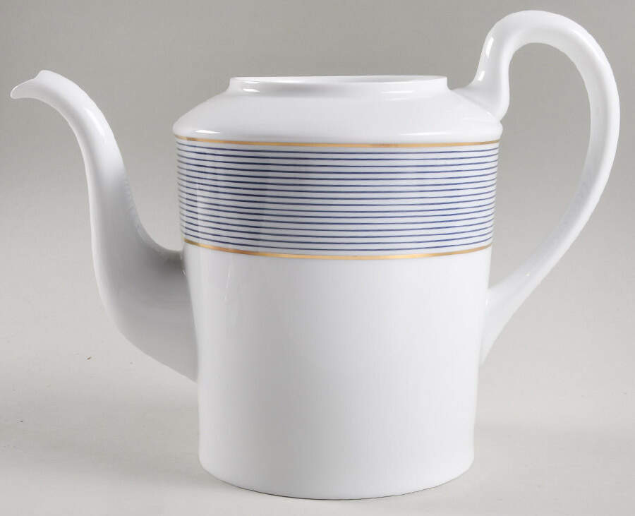 Crinoline Blue Coffee Pot No Lid by Raynaud-1