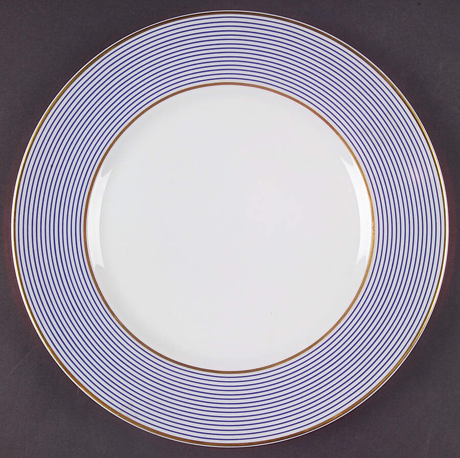Crinoline Blue Large Dinner Plate by Raynaud-1