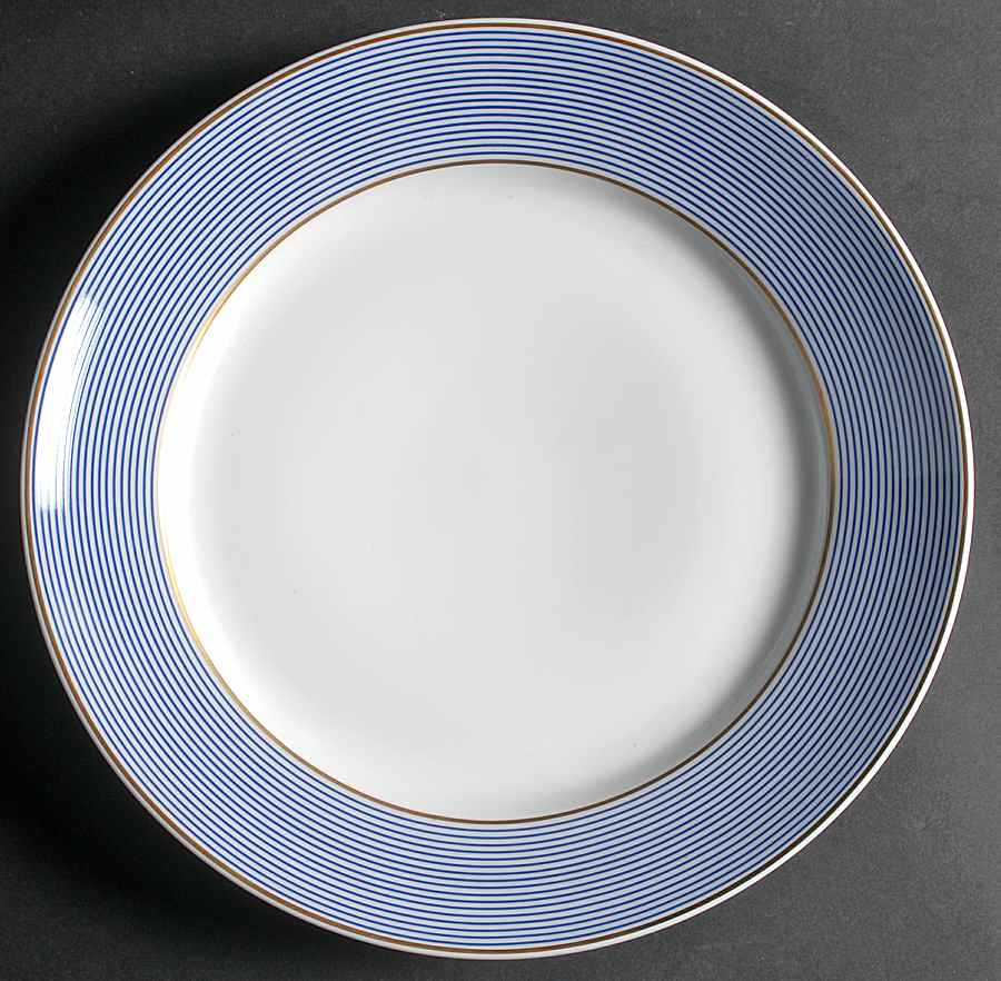 Crinoline Blue Large Chop Plate (Round Platter) by Raynaud-1