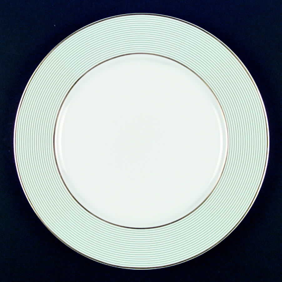 Crinoline Green 12" Chop Plate (Round Platter) by Raynaud-1