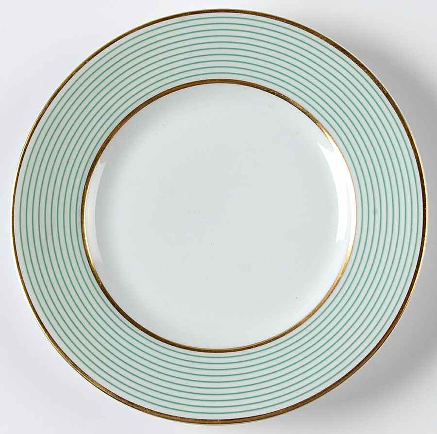 Crinoline Green Bread & Butter Plate by Raynaud-1
