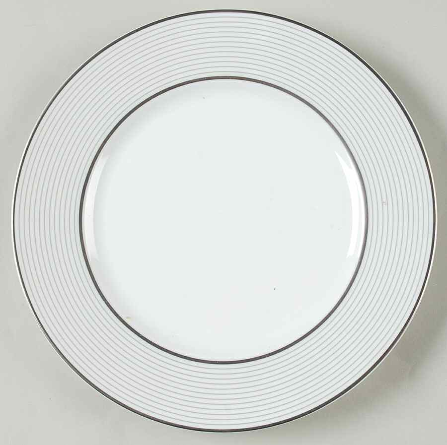 Crinoline Platinum Dessert Luncheon Plate by Raynaud-1