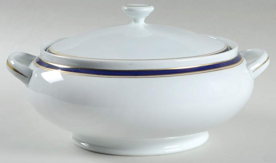 Diplomat Blue Tureen &  Lid by Raynaud-1