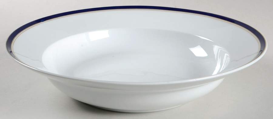 Diplomat Blue 11" Pasta Serving Bowl by Raynaud-1
