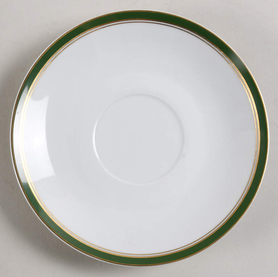 Diplomat Green Saucer for Cream Soup Bowl by Raynaud-1