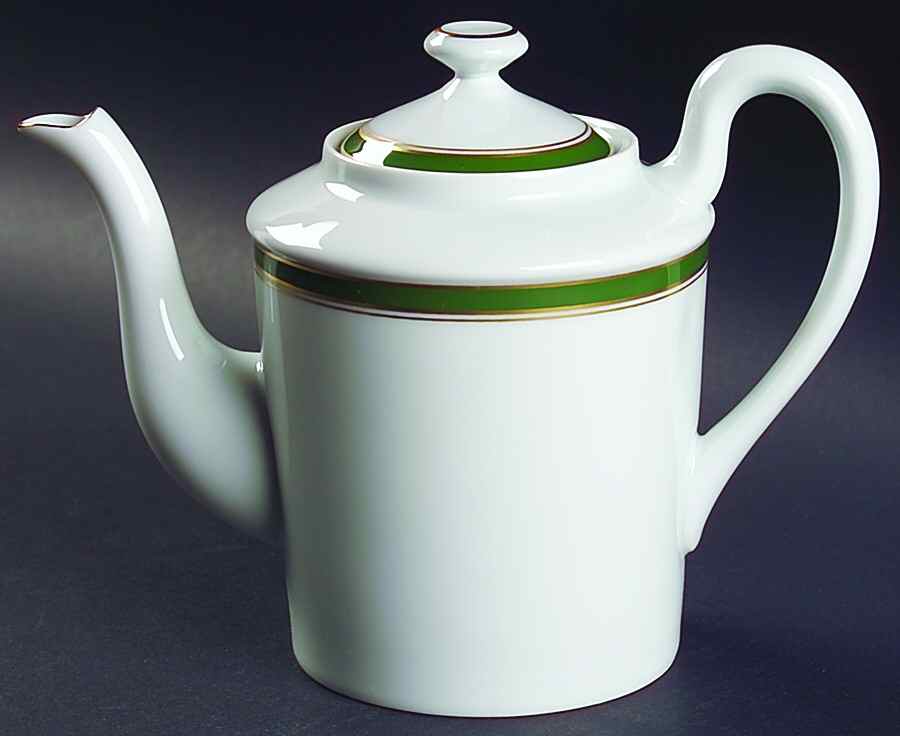 Diplomat Green Coffee Pot & Lid by Raynaud-1