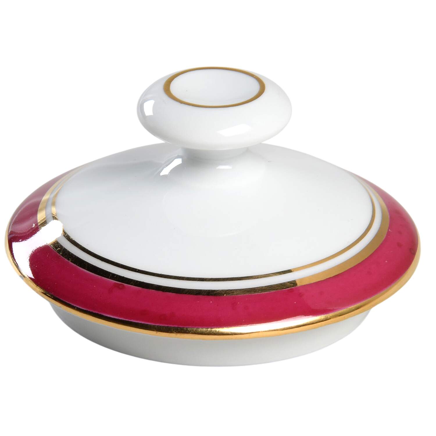 Diplomat Red Lid for Sugar Bowl by Raynaud-1