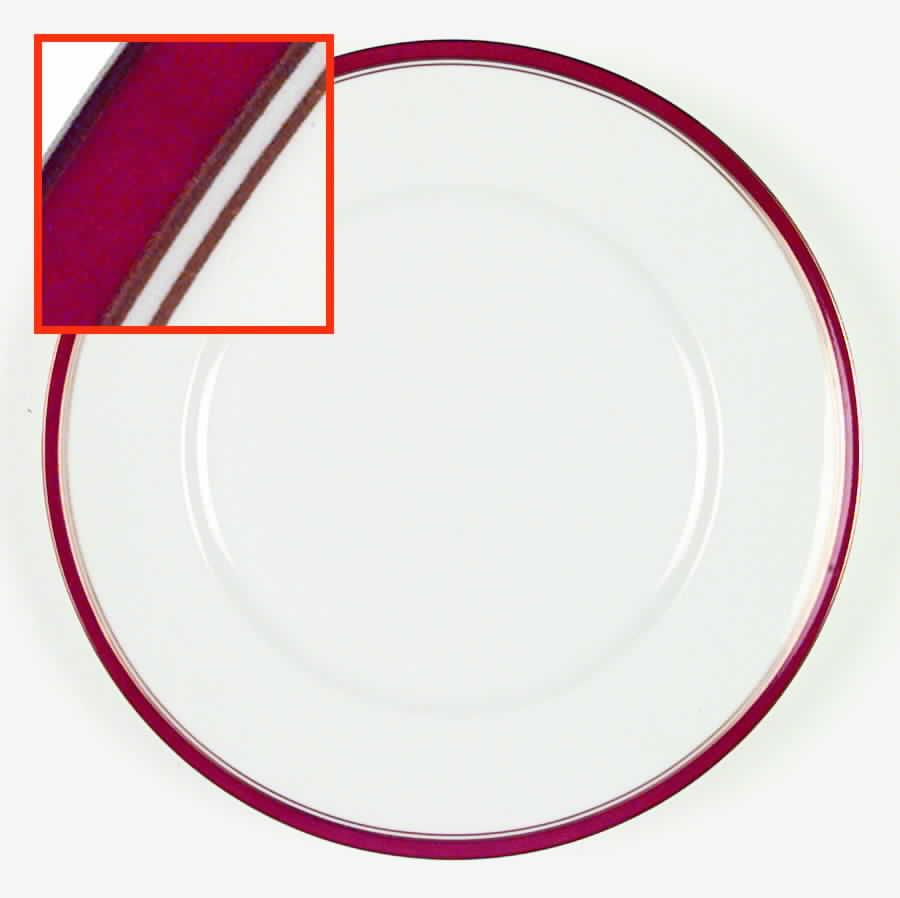 Diplomat Red Dinner Plate by Raynaud-1