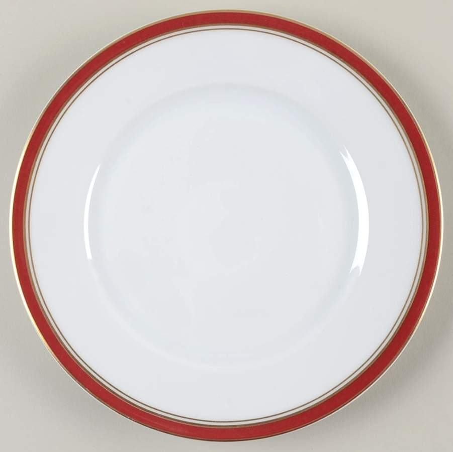 Diplomat Red Salad Plate by Raynaud-1