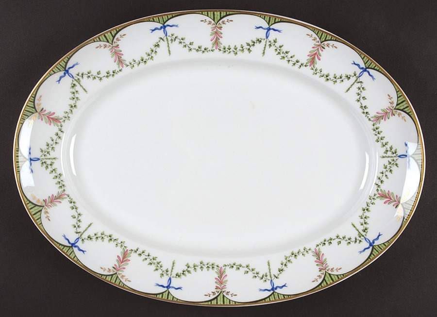 Festivites 14" Oval Serving Platter by Raynaud-1