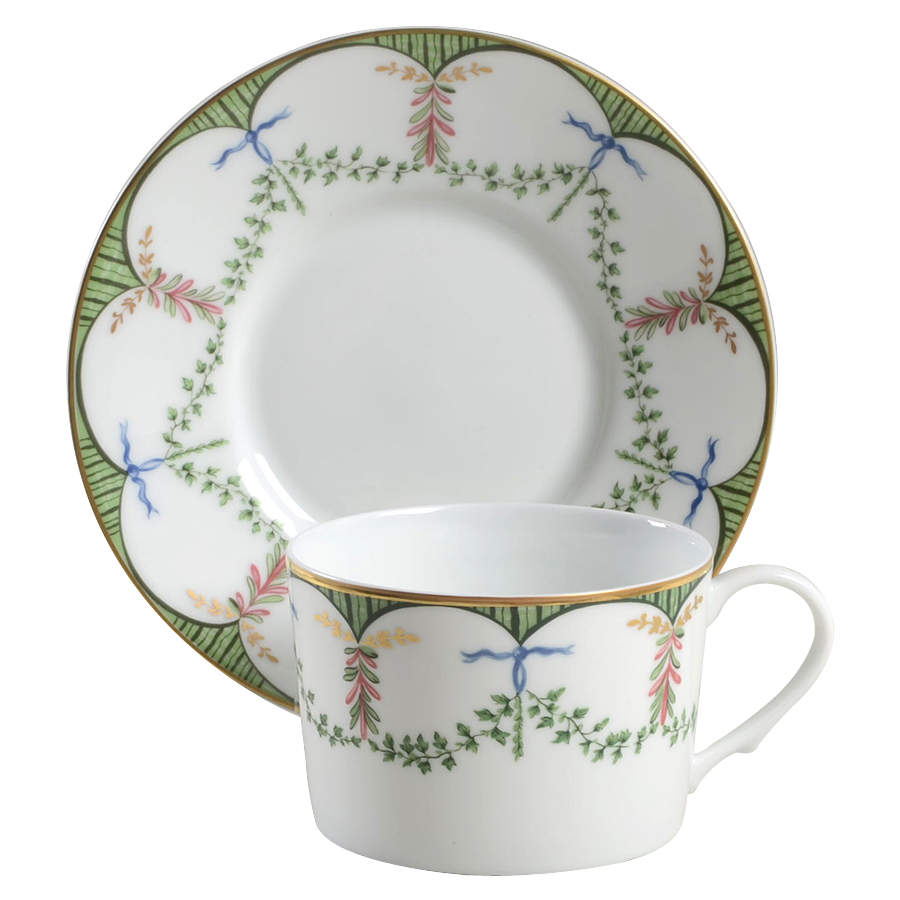 Festivites Flat Cup & Saucer Set by Raynaud-1