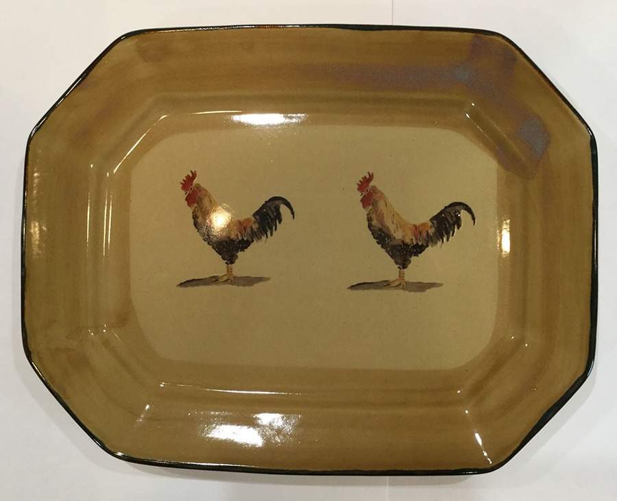 Country Life 13" Octagonal Serving Platter by Robert Gordon-1