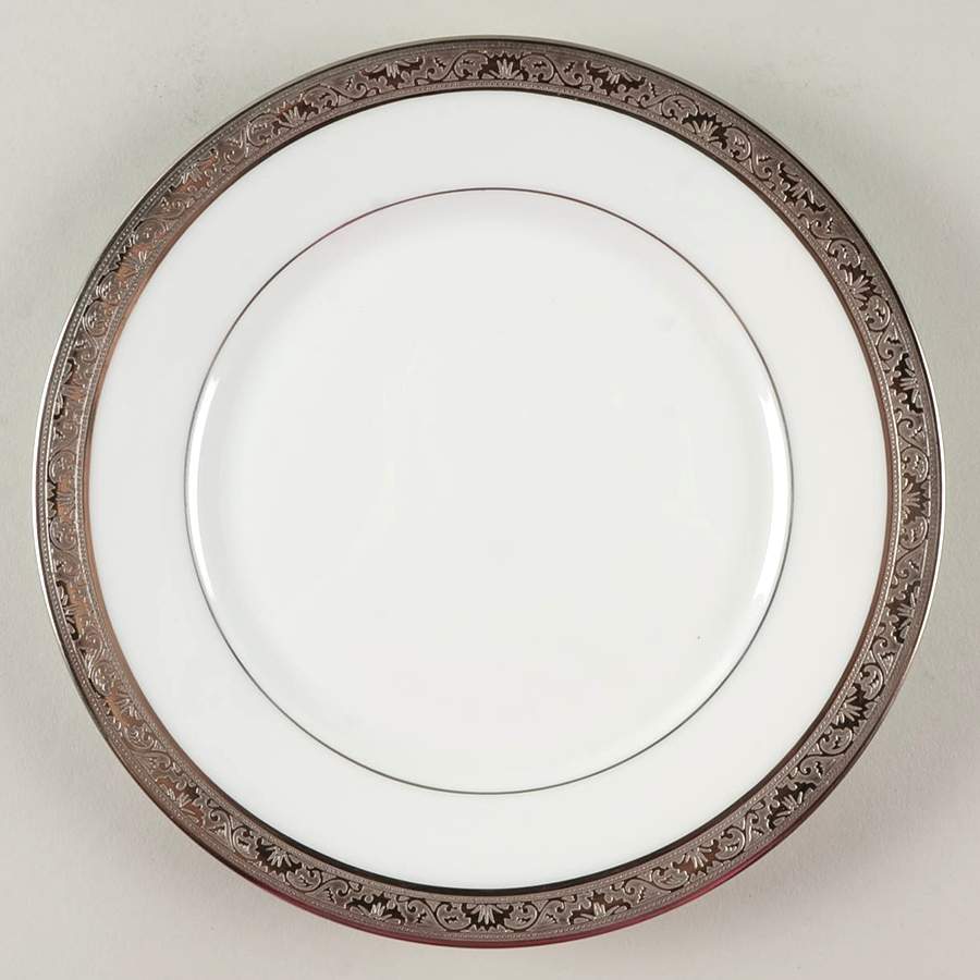 Ambassador Platinum (White) Salad Plate by Raynaud-1