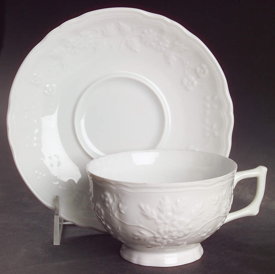 Hawthorne Footed Cup & Saucer Set by Raynaud-1